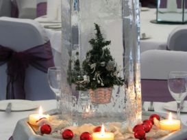 Pillar - Christmas Tree Ice Sculpture